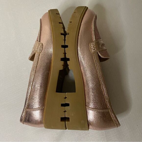 Jellypop Girl Pink Metallic Glitter Moccasins Size 3 - Picture 4 of 8